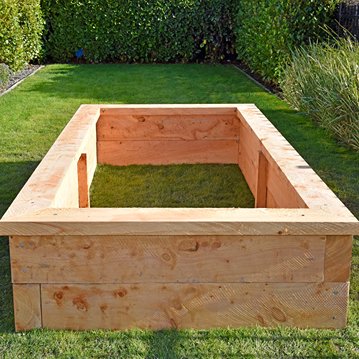 200x100 Raised Garden Bed Kitset - Including Capping